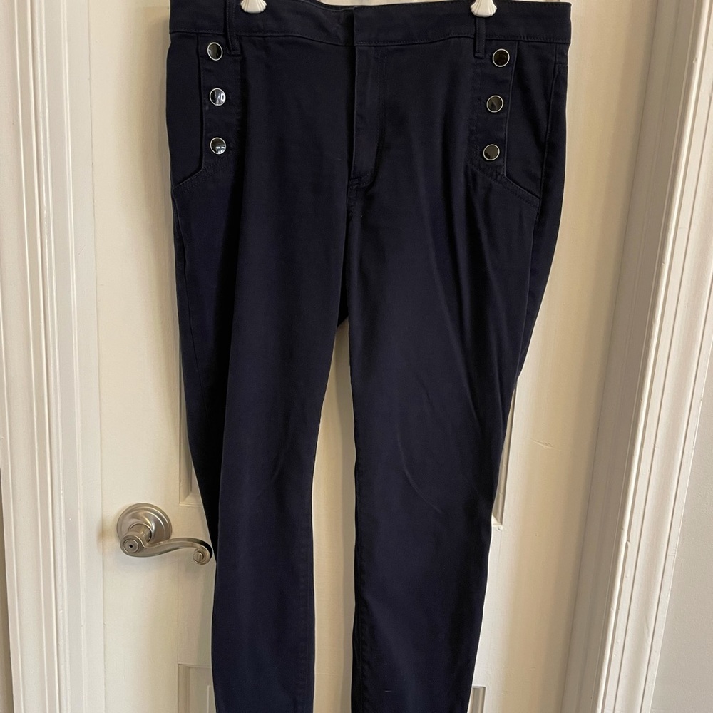 Navy LOFT legging pants